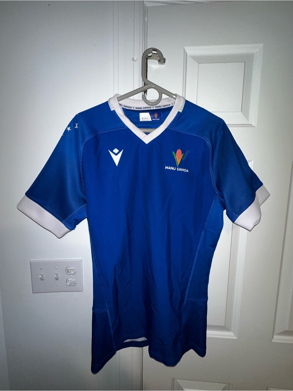 Manu Samoa National Men’s Rugby Jersey Macron- Size Large